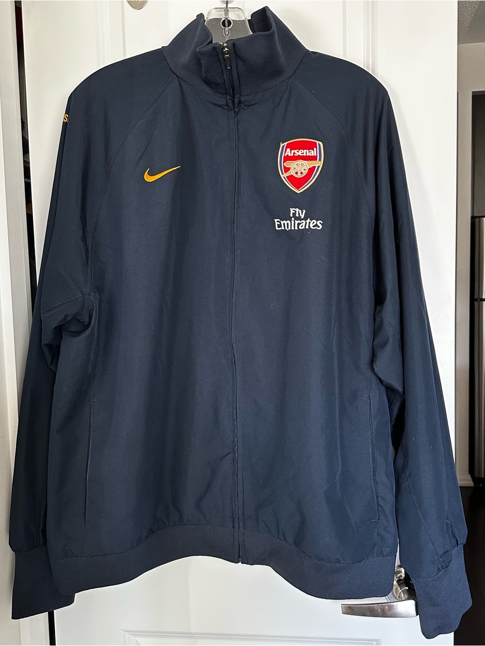 Nike Arsenal FC Vintage 2008-09 Woven Track Jacket Navy Men's Size XL